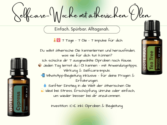 Beschreibung selfcare Woche